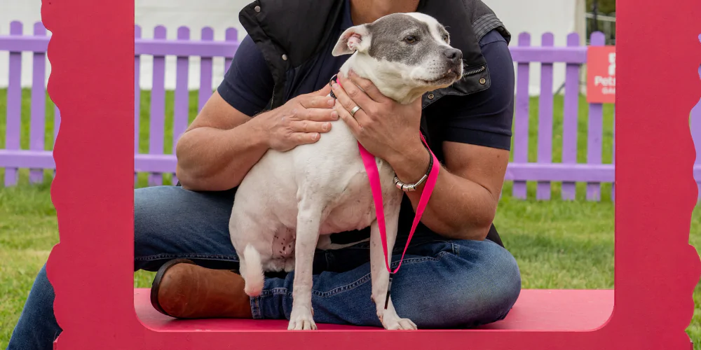 A picture of Lola & Dr Scott at The Petgevity Games