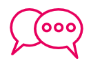 Speech bubble graphic